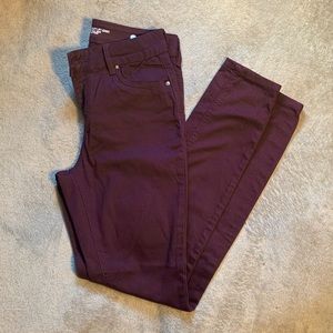 Rio Purple Skinny Stretch pants size 7 Juniors